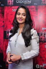 Anushka at Rudramadevi Movie Release Date Press Meet